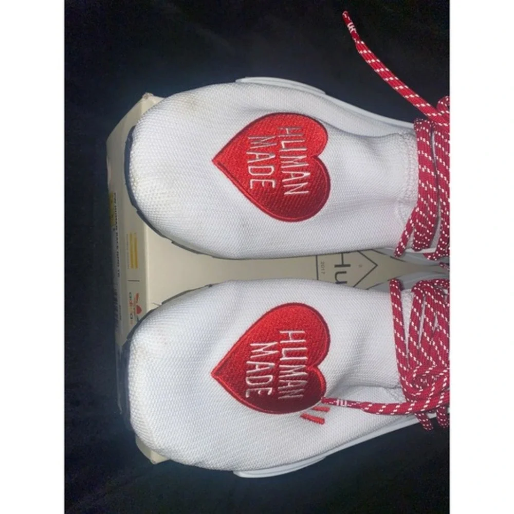 Adidas Pharrell Williams Human Race NMD TR‎ Heart Logo White Red Mens